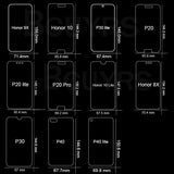 Tempered Glass Screen Cover For Huawei PXX & Honor Series